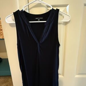 Cable & Gauge black  Sleeveless Tank Top with slits on the side